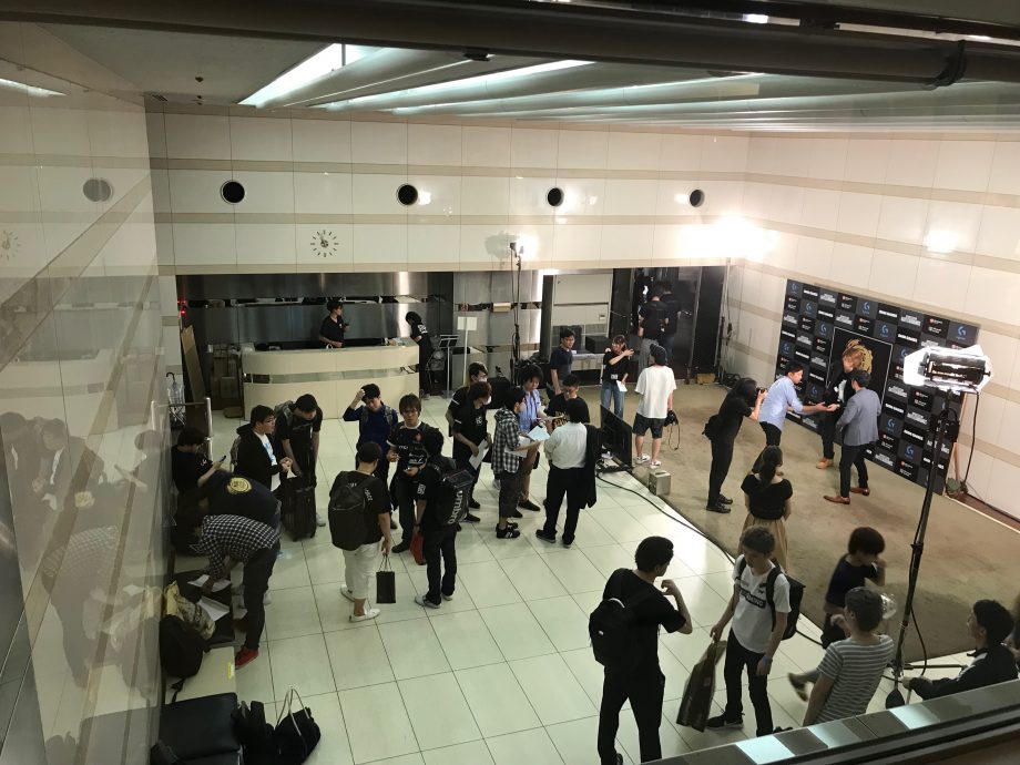 選手インタビュー風景 選手インタビュー風景