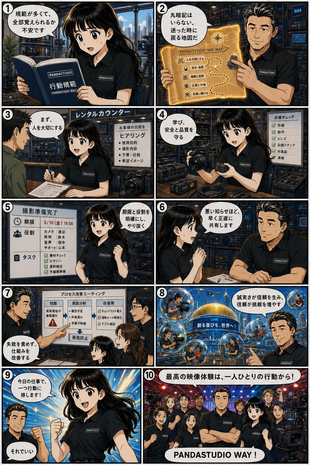 PANDASTUDIO WAY マンガ 第7話 行動でつなぐPANDASTUDIO WAY