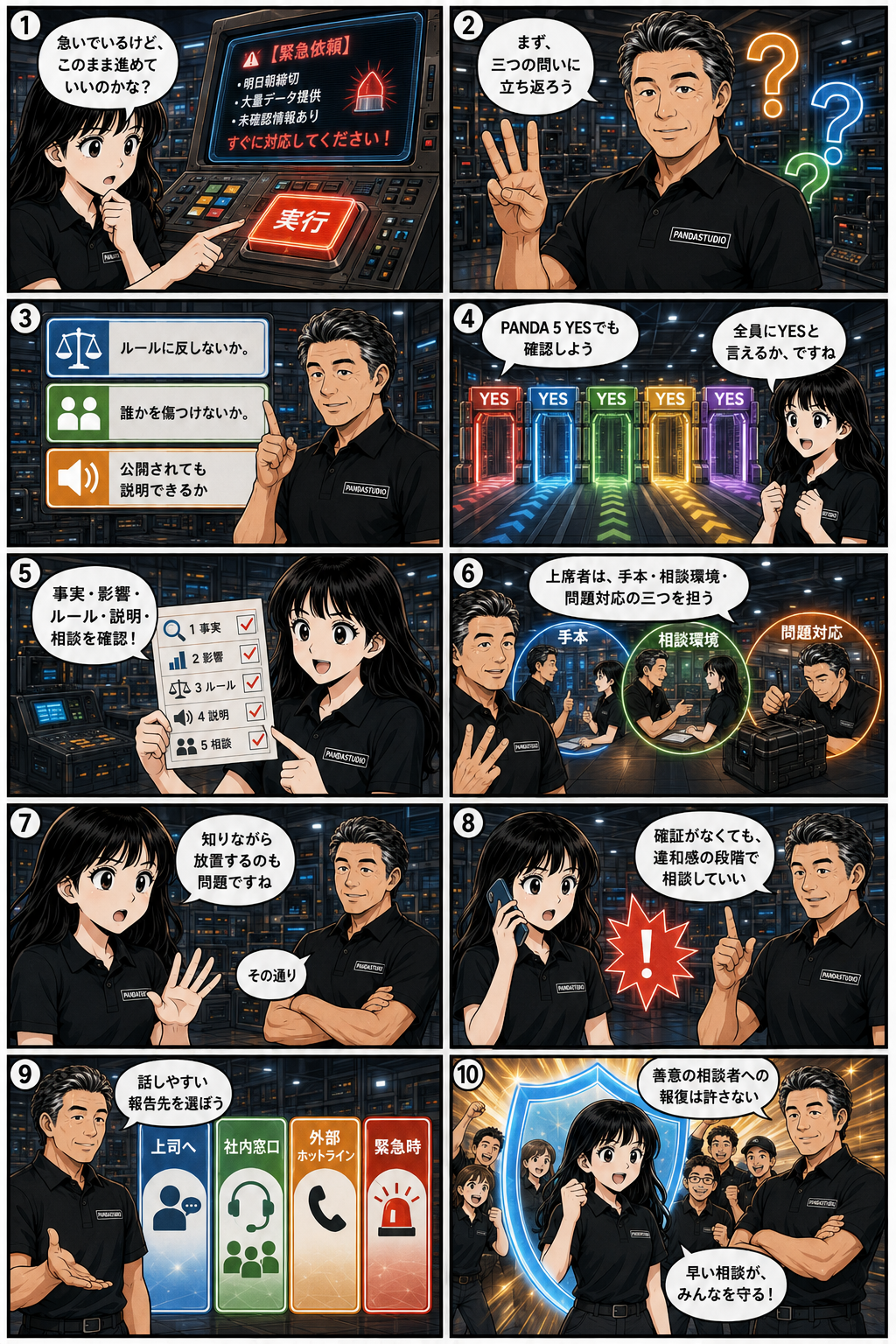 PANDASTUDIO WAY マンガ 第3話 三つの問い、五つのYES