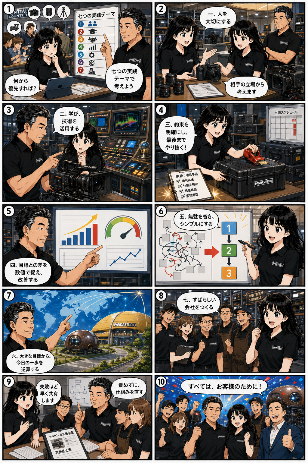 PANDASTUDIO WAY マンガ 第2話 七つの実践で、未来をつくる