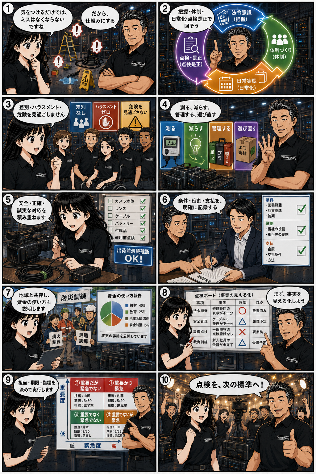 PANDASTUDIO WAY マンガ 第4話 仕組みで守る、職場の安全